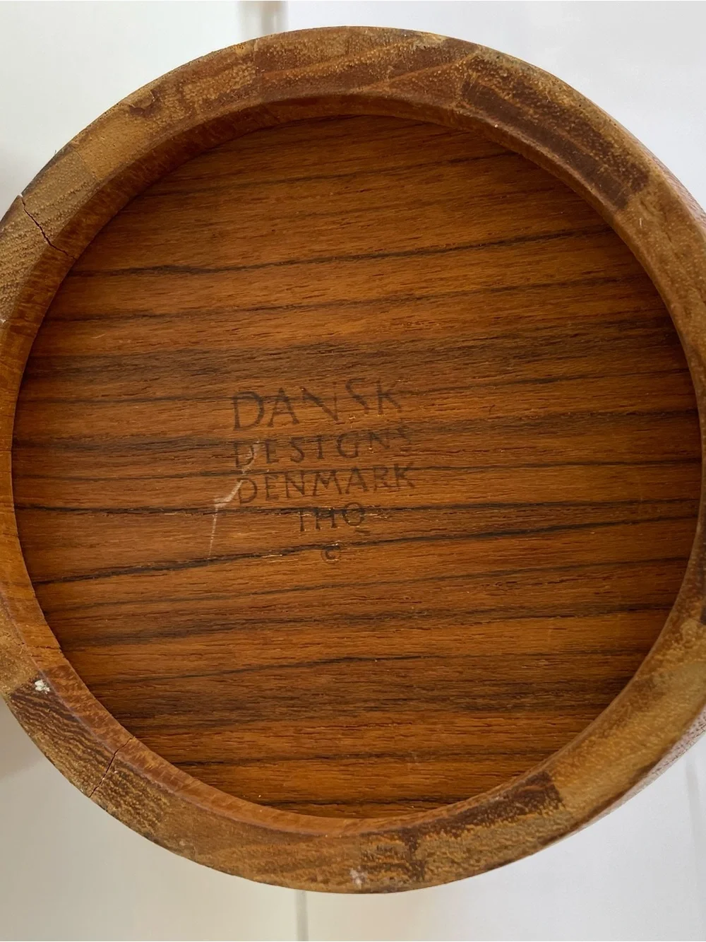 Vintage Dansk Congo Teak Ice Bucket Mid Century Modern